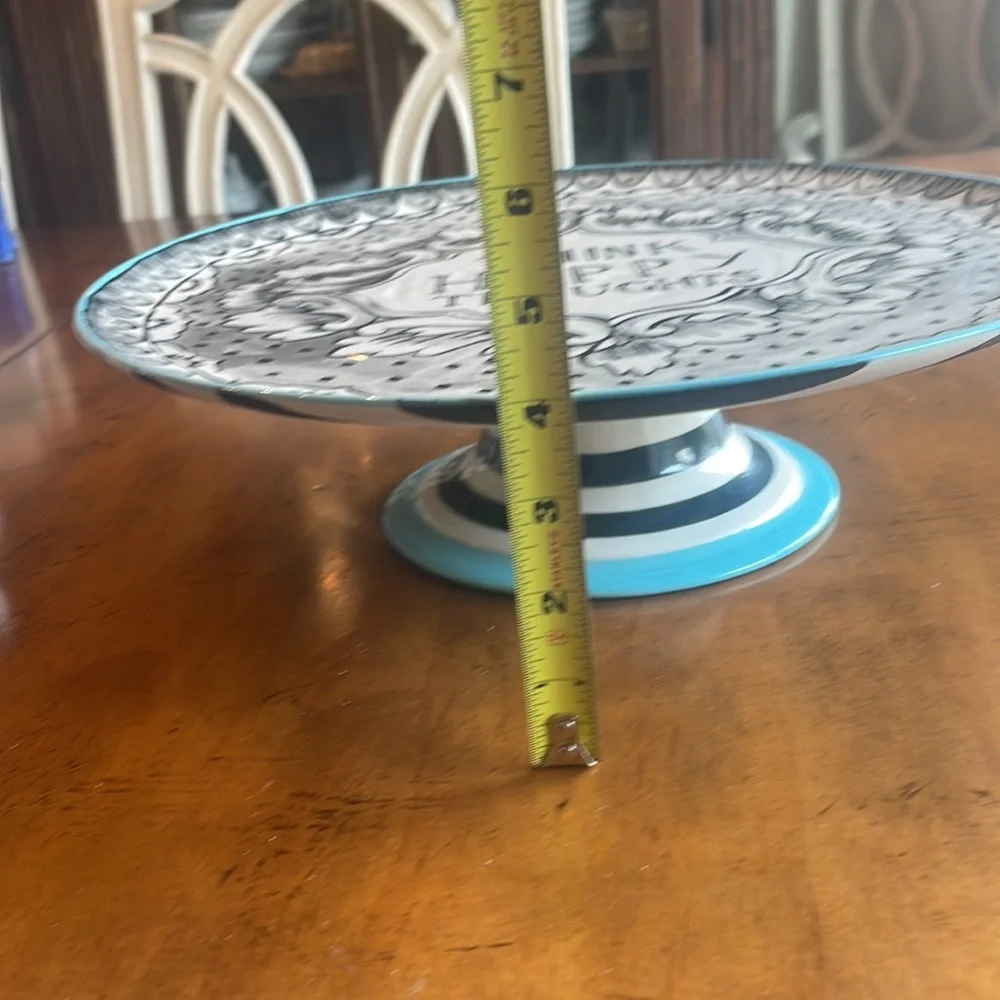 NWOT Molly Hatch Good Thoughts Cake Stand - Picture 5 of 5